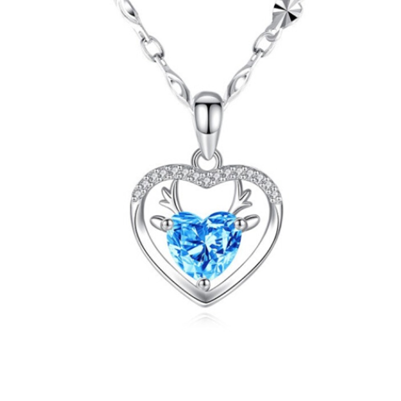 拉蒂奢品一鹿有你爱心项链