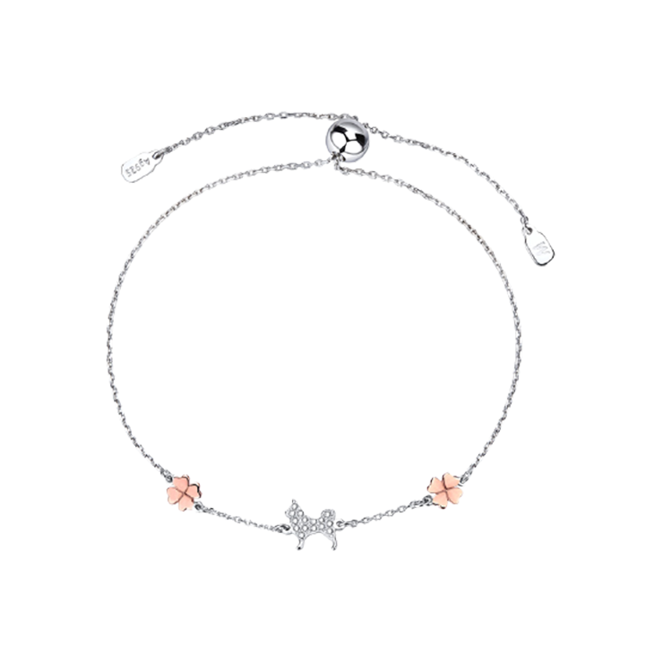 MyMiss 四叶草小狗手链