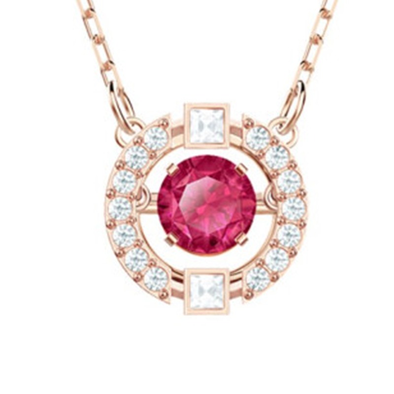 施华洛世奇 红色跳动的心 项链