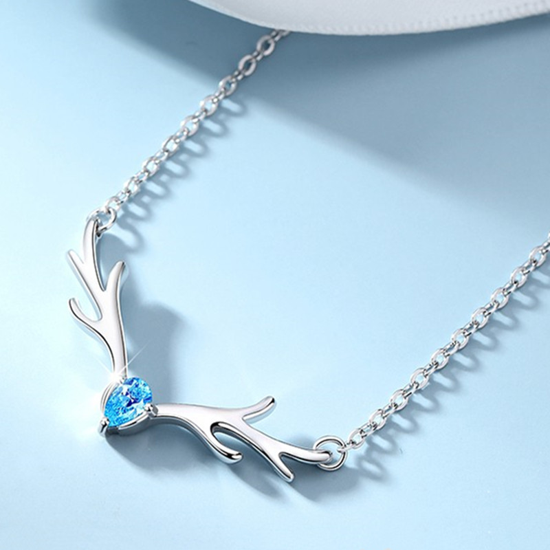 I&U时尚女士银饰锁骨链