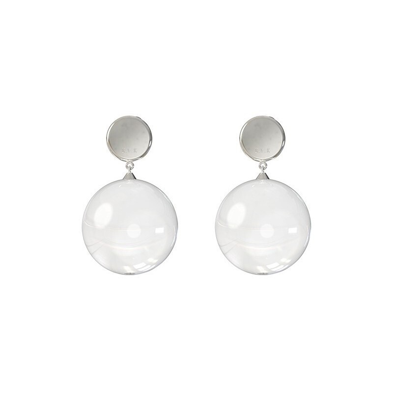 KVK气质甜美圆形耳坠