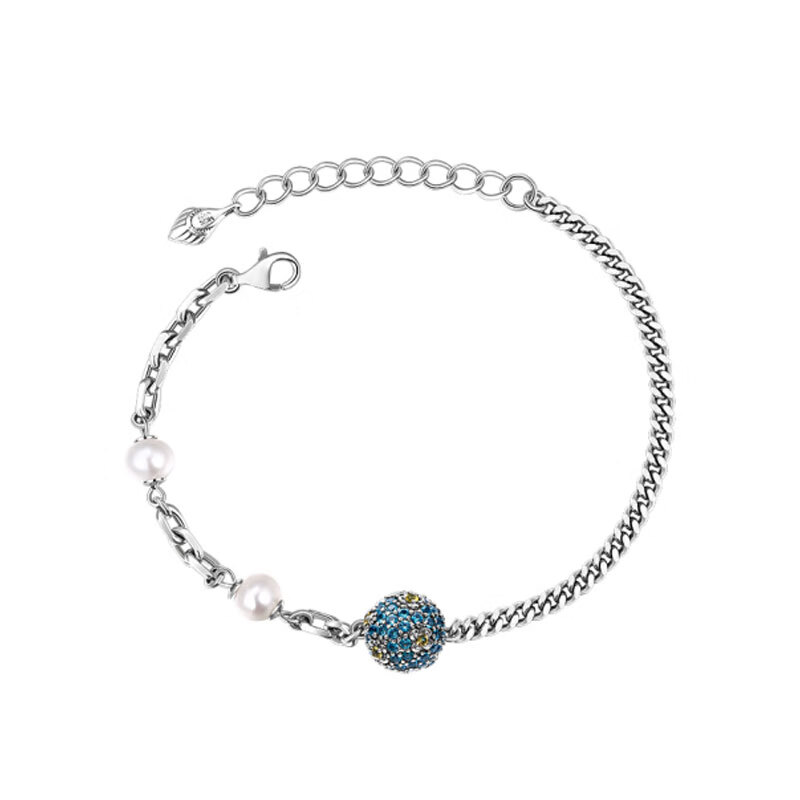 曼古银 杏树珍珠 手链