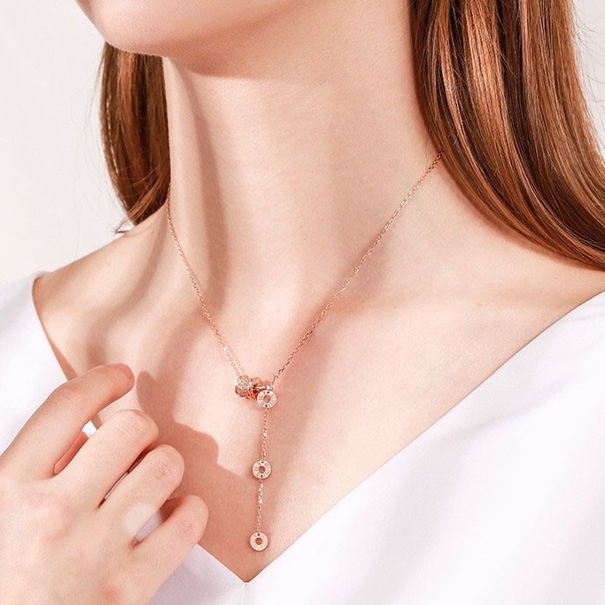 莞晗 满钻小蛮腰项链