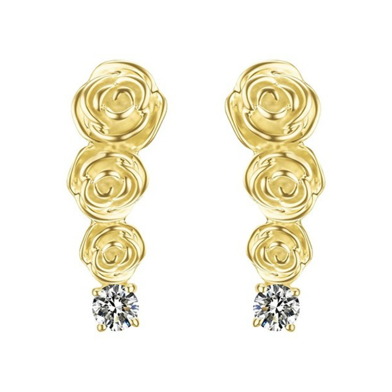 OOAK 立体花朵耳饰