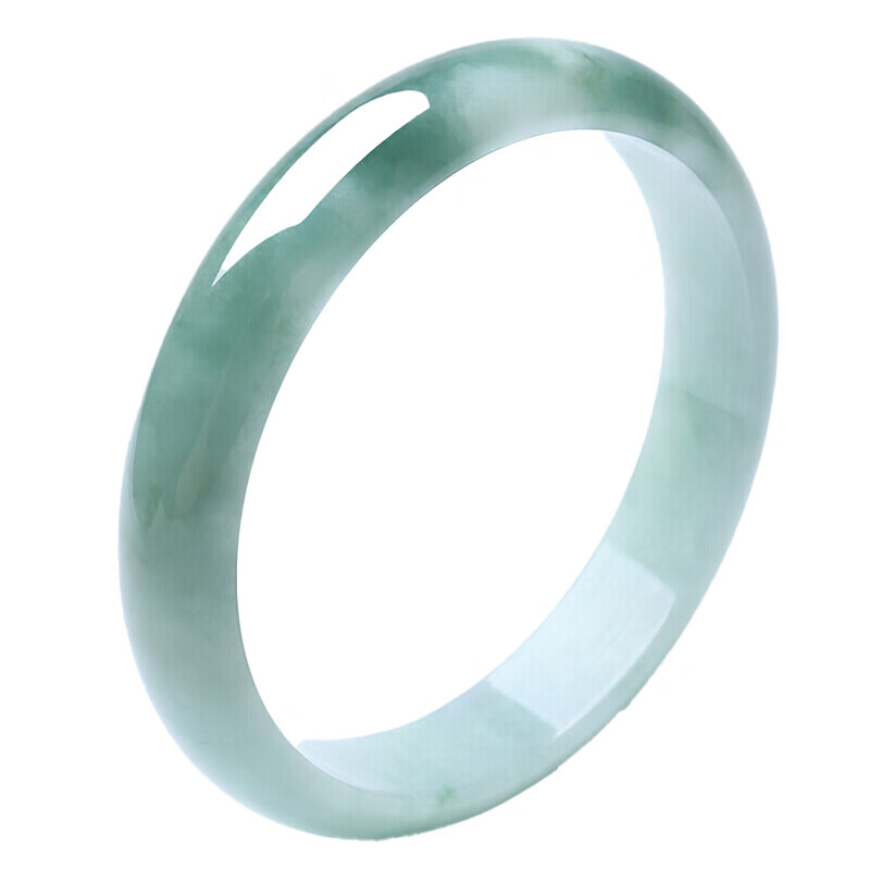 印象眸翡翠飘花无杂质玉手镯