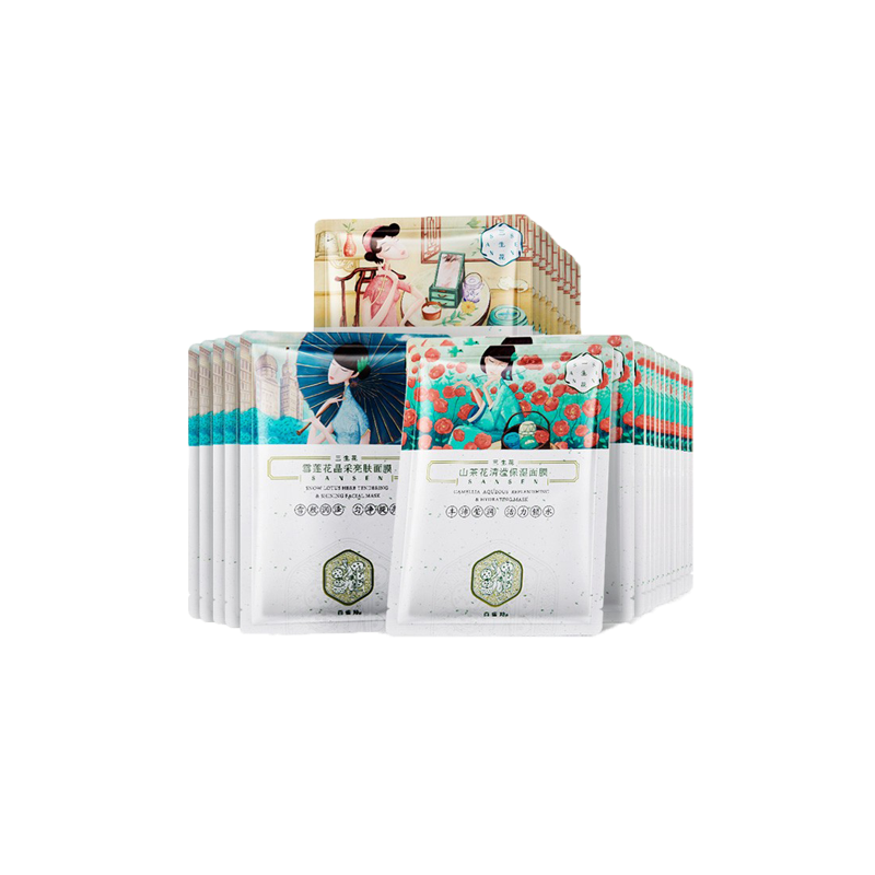 三生花 补水亮肤 面膜