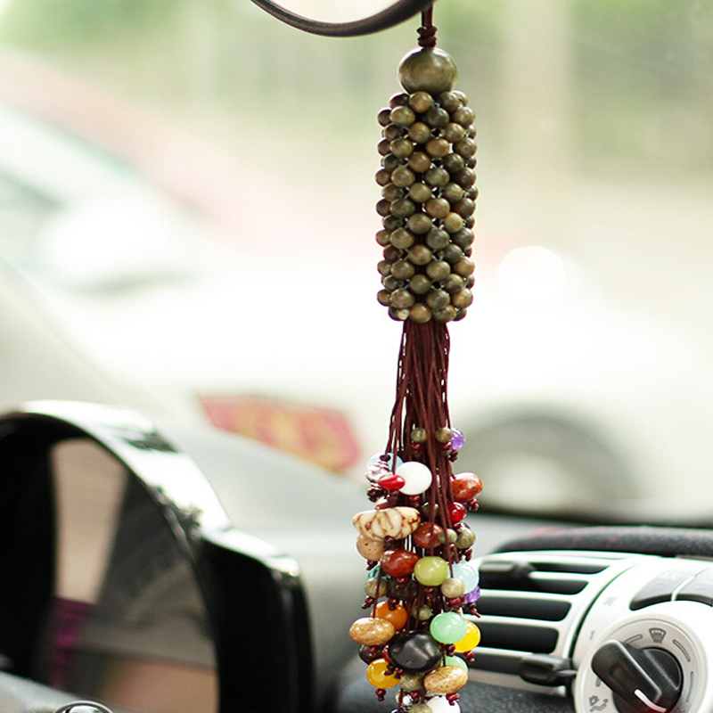 旋蓬 绿檀 汽车挂件