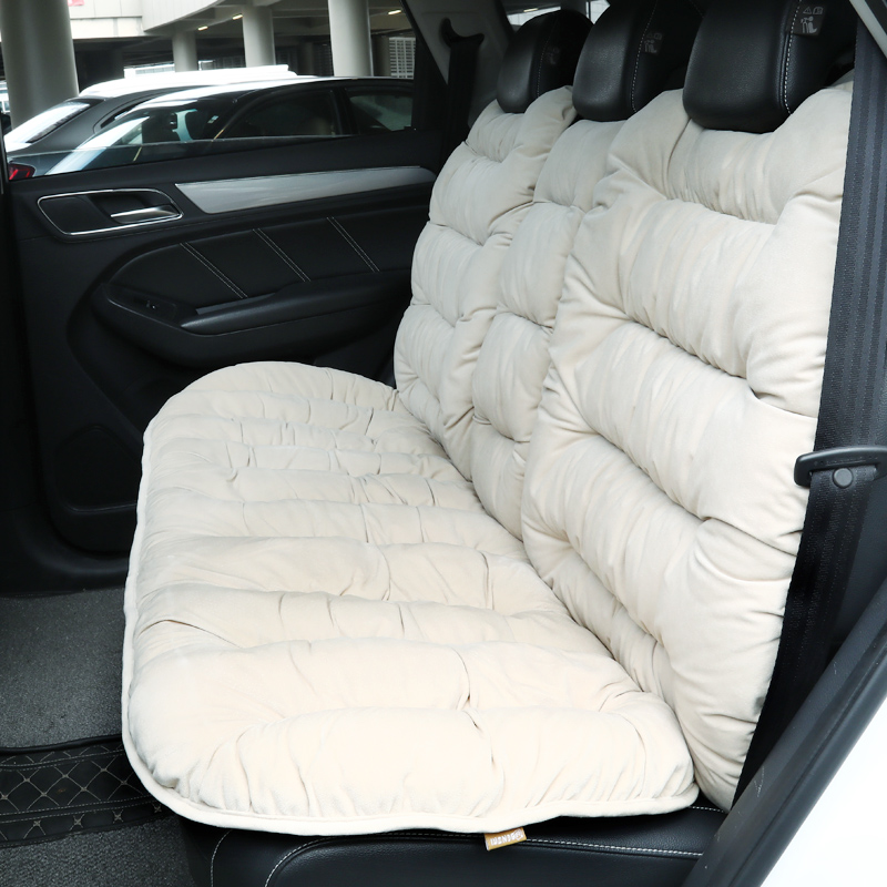 笨斯基加厚毛绒车垫