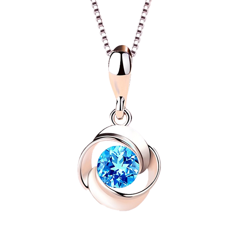 银千惠天然托帕石项链