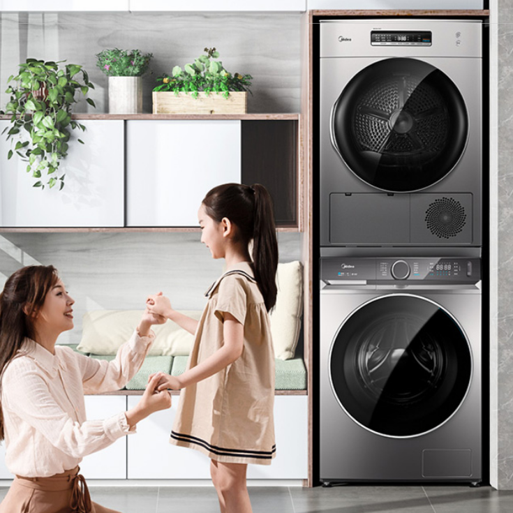 美的 变频电机洗烘套装