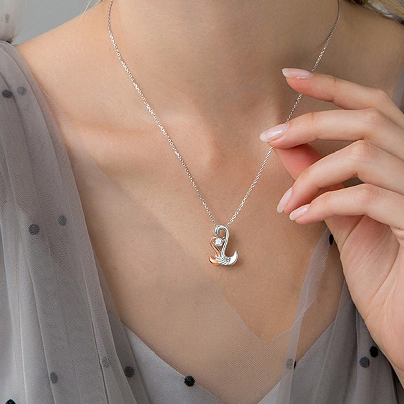 Mymiss 天鹅亲吻 项链