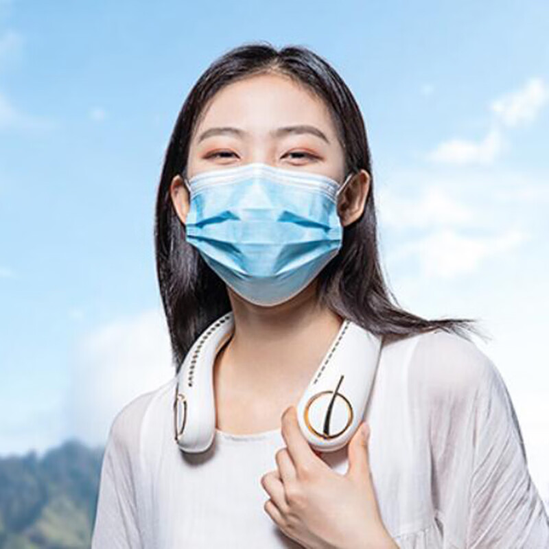 邦克仕多挡风力挂脖电风扇