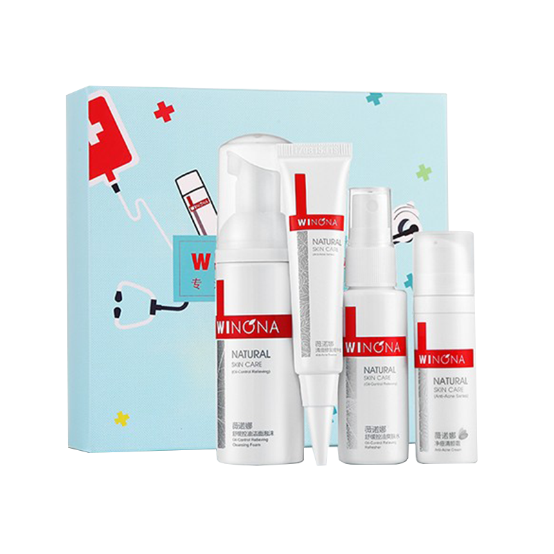 薇诺娜 平衡水油清痘护肤套装