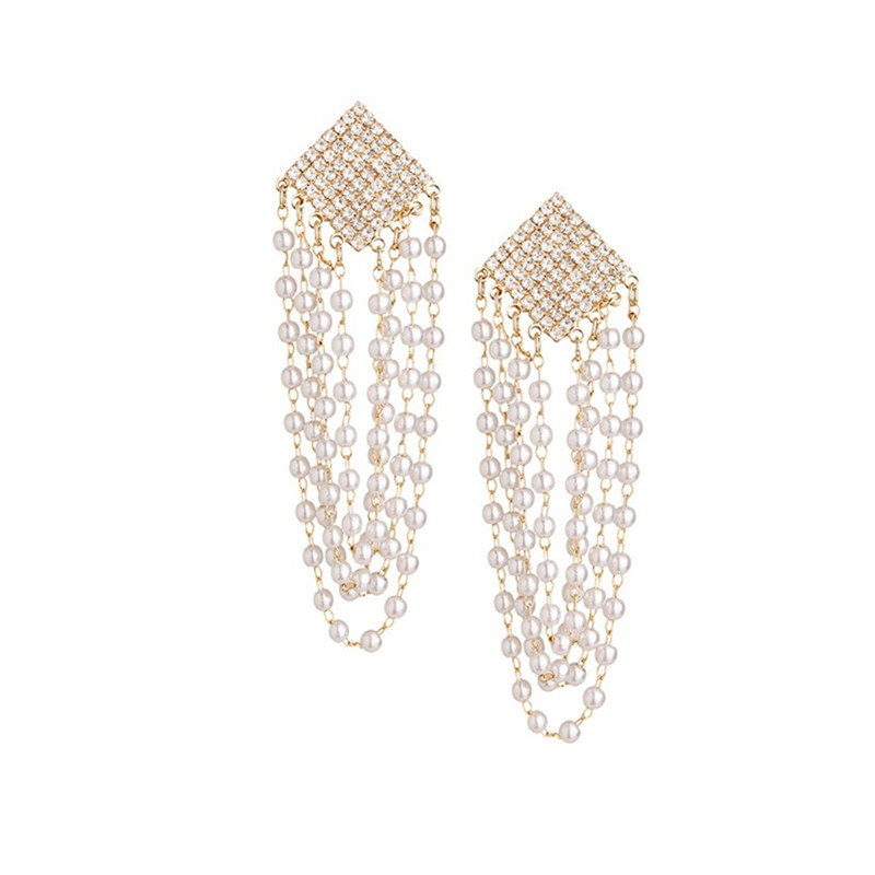 special 珍珠流苏 耳环