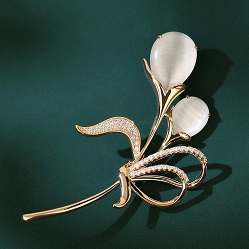 JAY皓石花朵胸针