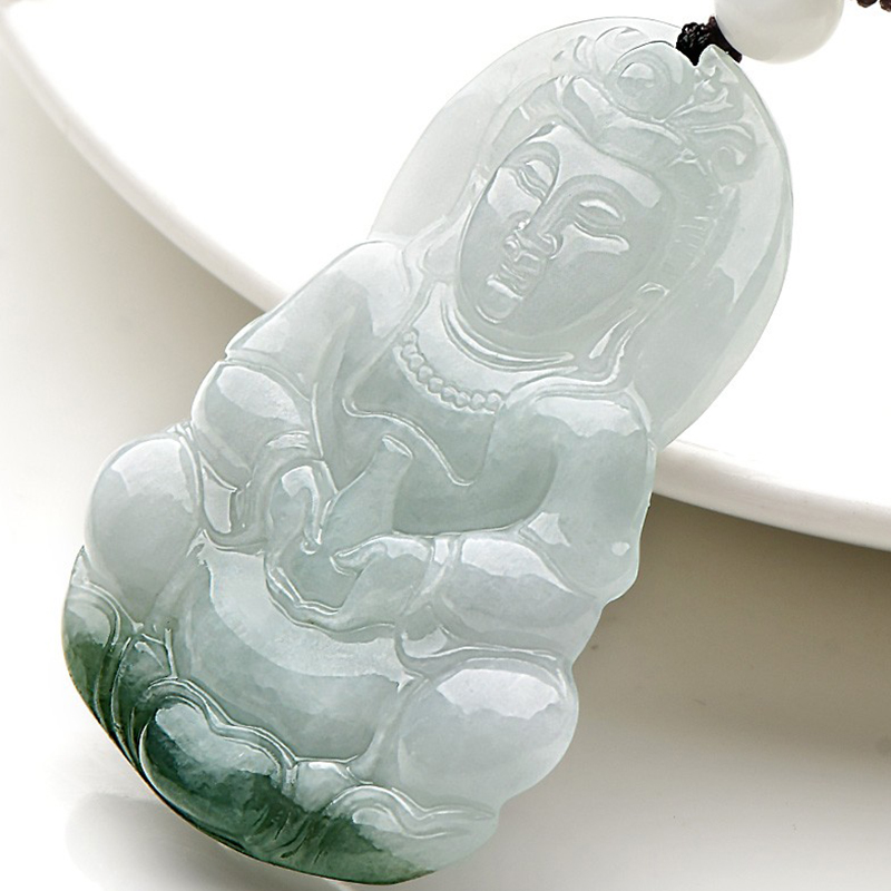 千载一玉 翡翠观音吊坠