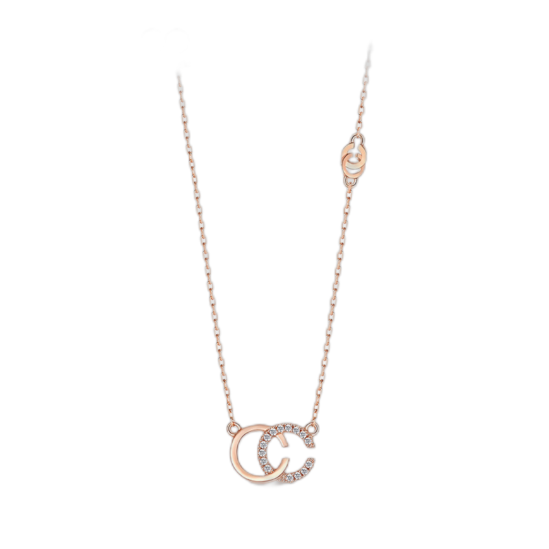 T400 双c字母项链
