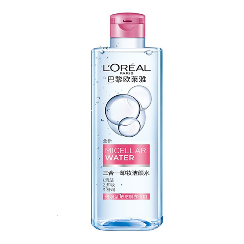 欧莱雅温和清洁三合一卸妆水