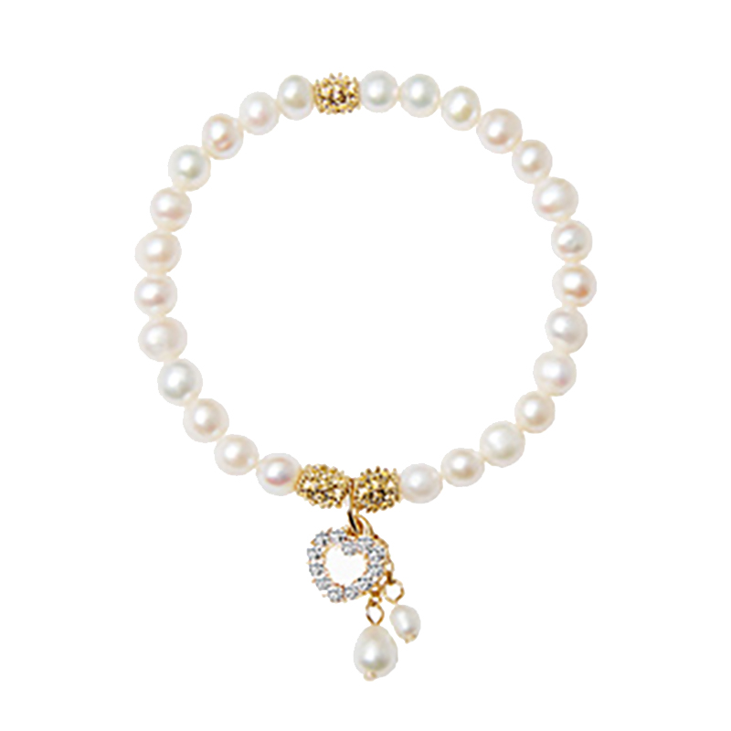 瑪汀薇思 淡水珍珠爱心手链