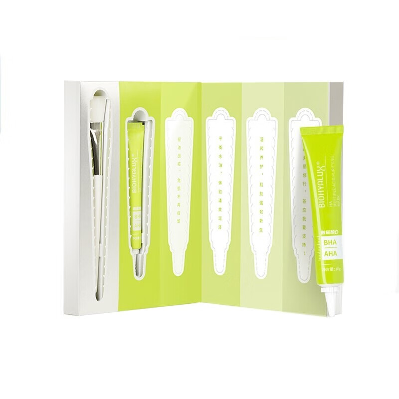 润百颜细致毛孔果酸净肤面膜