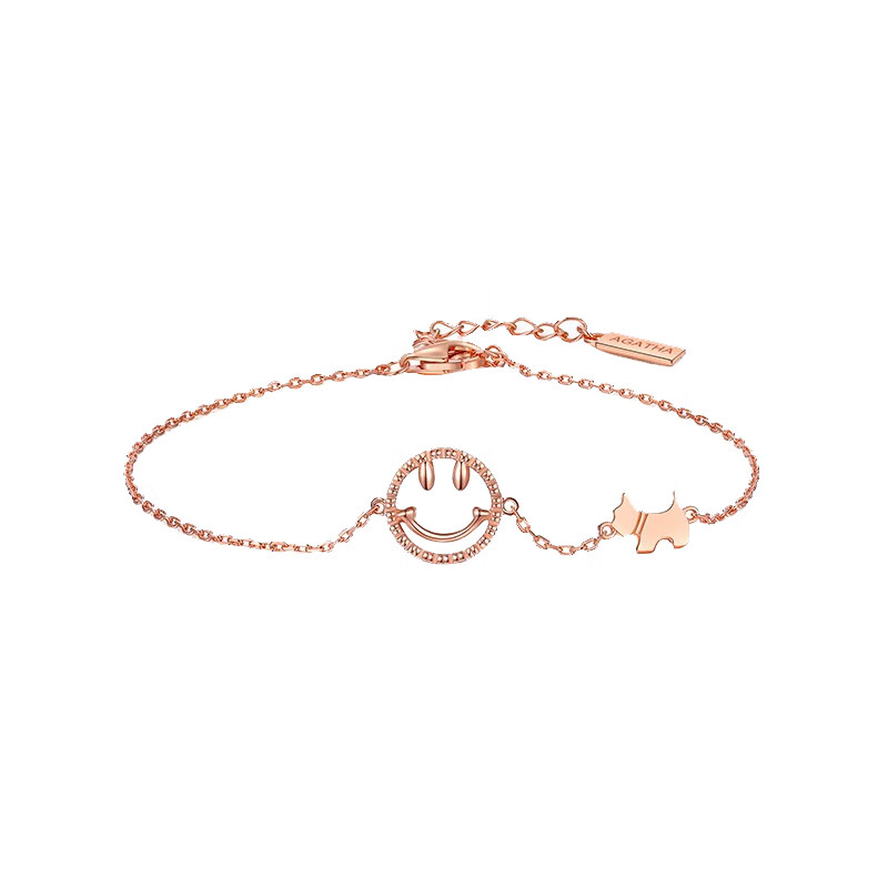 AGATHA笑脸可调节手链