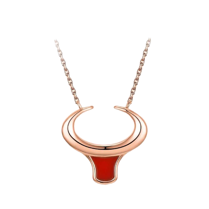 MyMiss生肖牛吊坠项链