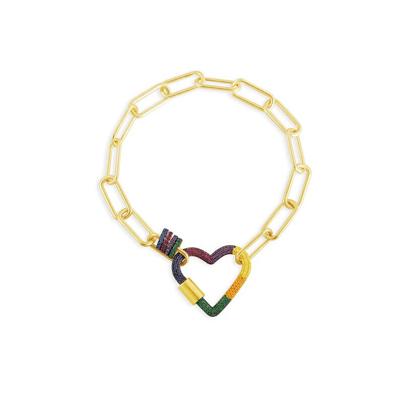 APM 彩虹心形手链