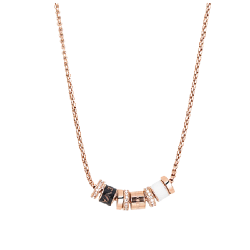 阿玛尼 镶钻串珠项链