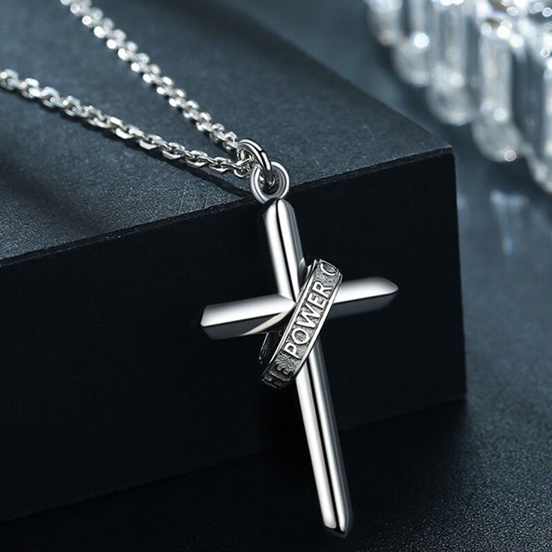 意罗独特个性十字架项链