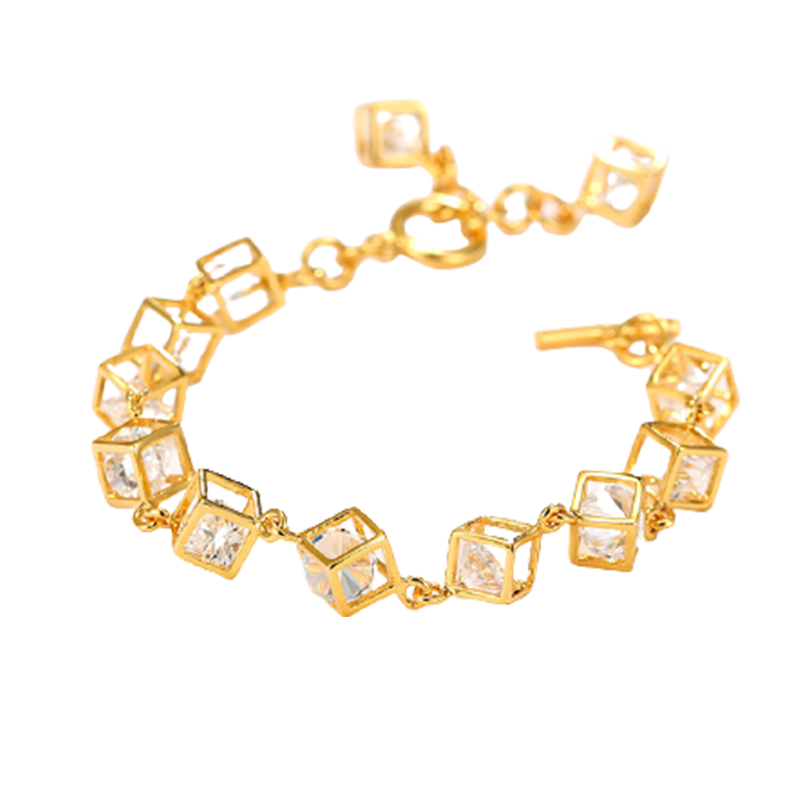 白雪公主 清新方块手链