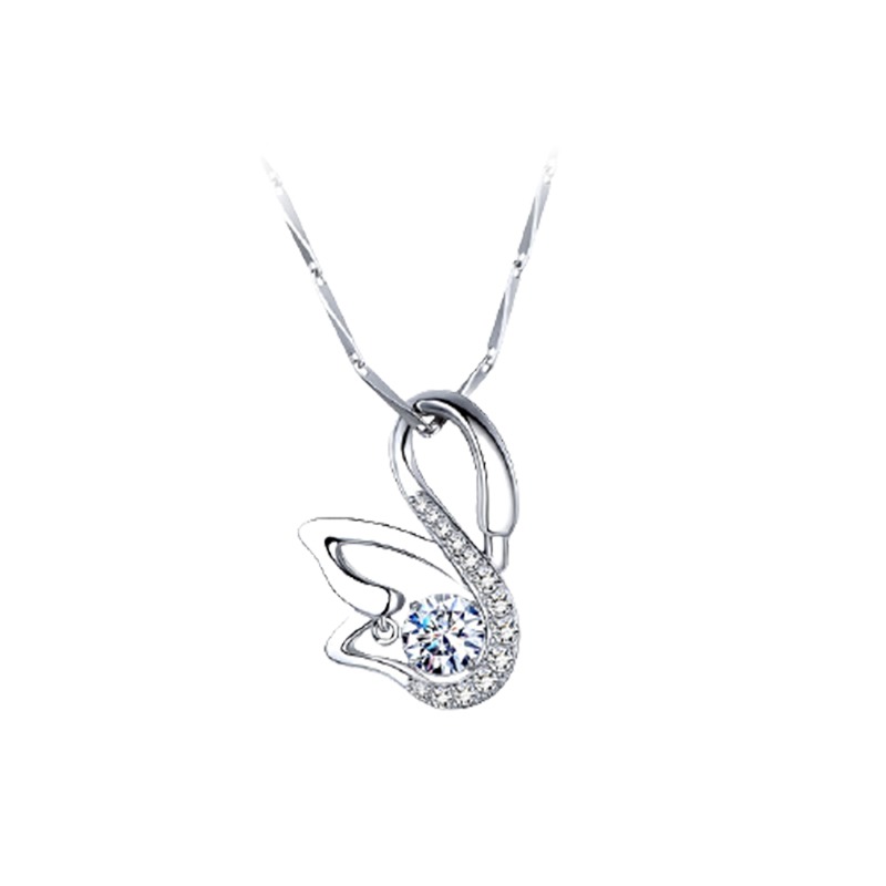 项链 镀铂金小天鹅 项链