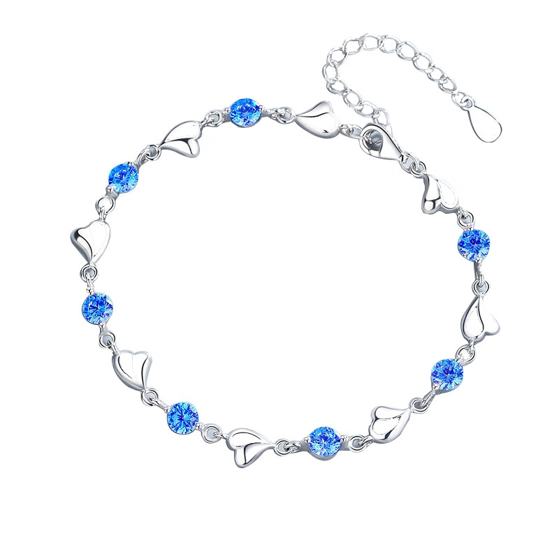 银千惠 蓝色锆石 手链