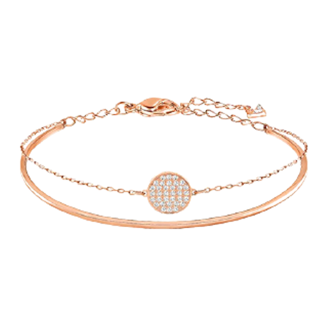 施华洛世奇 时尚玫瑰金色手链