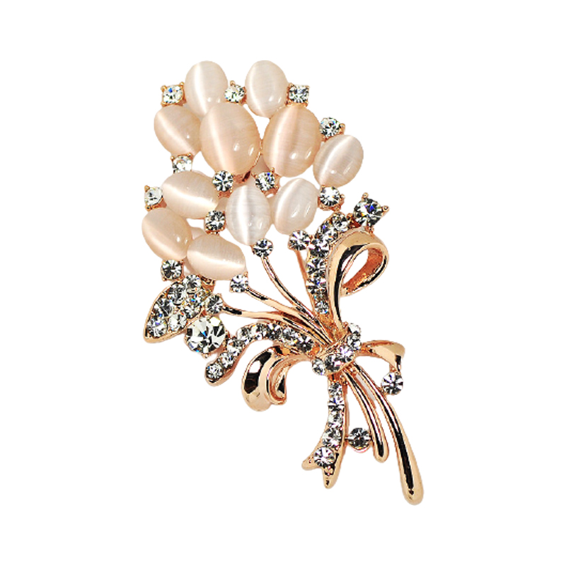 依特仿猫眼石胸针