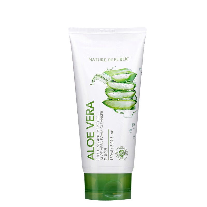 自然乐园清爽洁面泡沫芦荟洗面奶