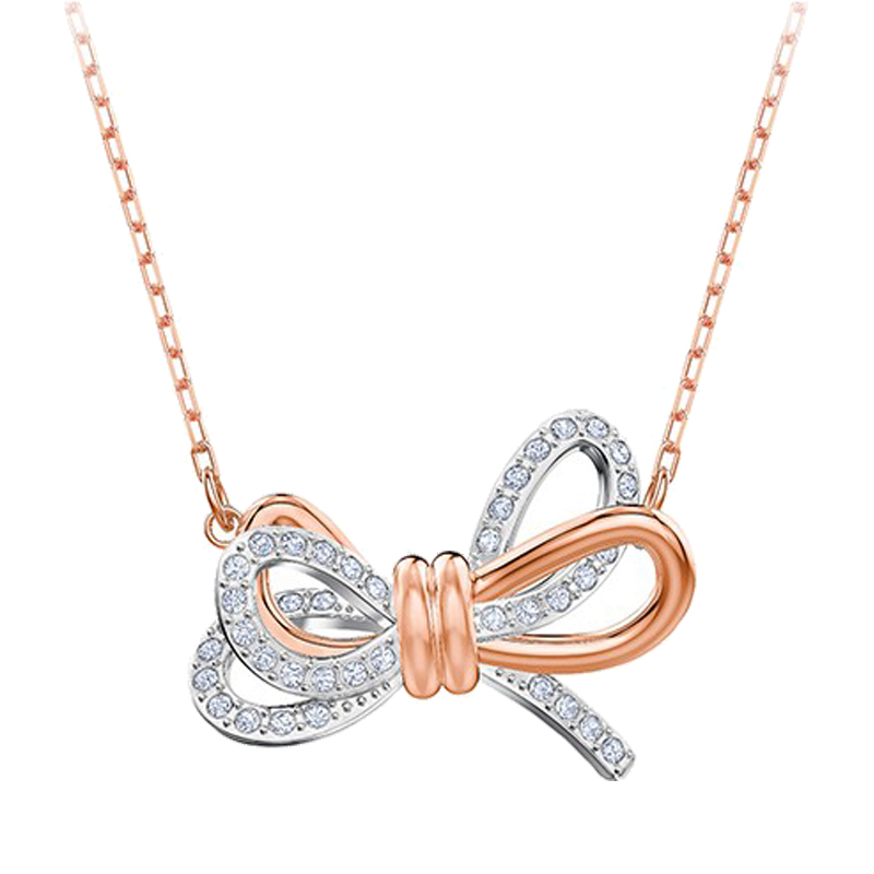 施华洛世奇双色蝴蝶项链