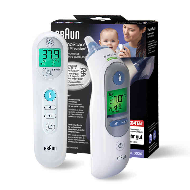 博朗 记忆功能红外线测温体温计