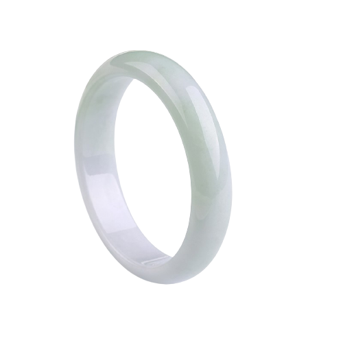 金一 浅紫糯种翡翠手镯