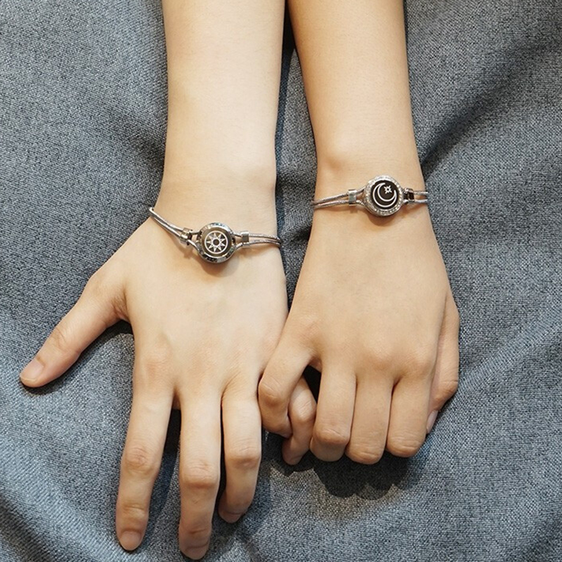 totwoo 闪光感应情侣手链