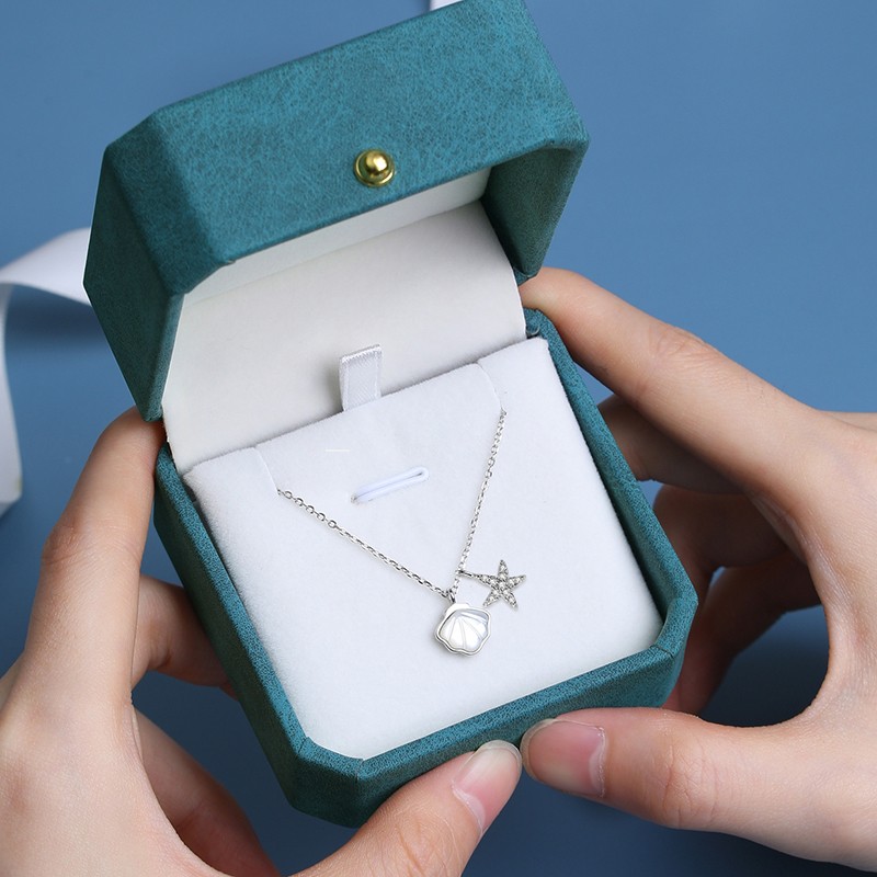 沉鱼落雁银饰贝壳项链