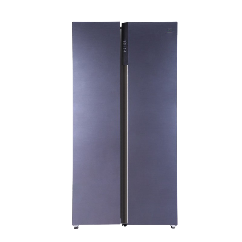 伊莱克斯 时尚晶釉蓝面板冰箱