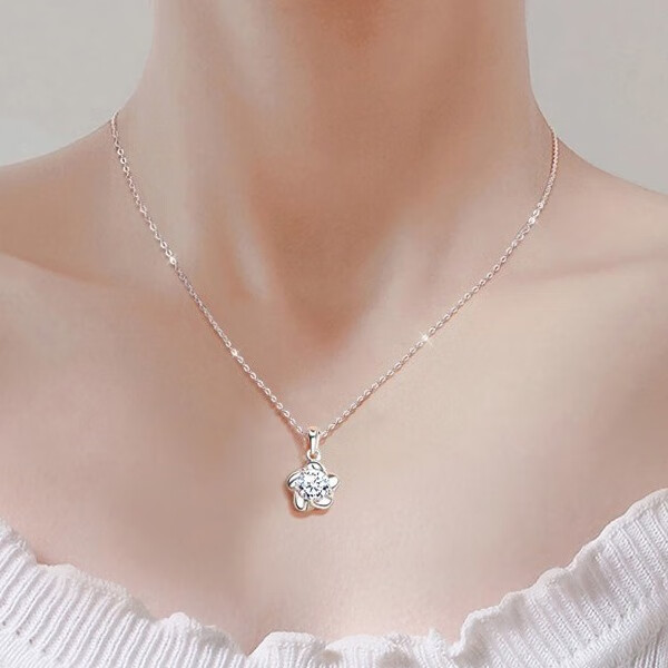 唯一 情侣999足银项链