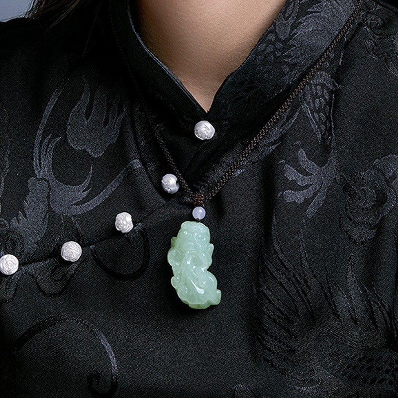 周大生 翡翠貔貅 吊坠