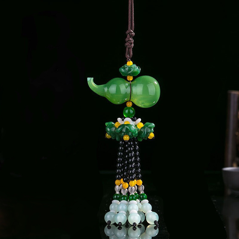 久创 深绿葫芦汽车挂件