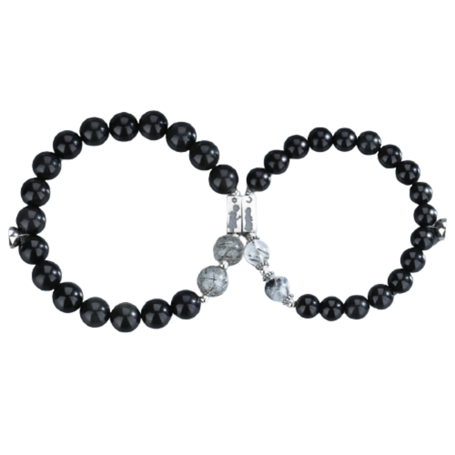 卡迩夕磁铁感应相吸情侣手链