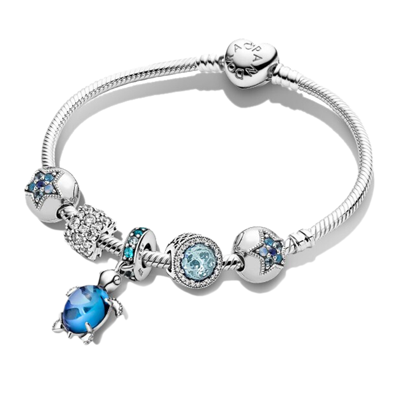 潘多拉个性蓝龟手链