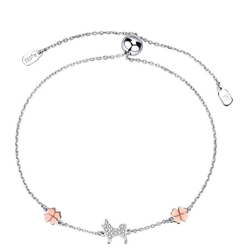 MyMiss四叶草小狗手链