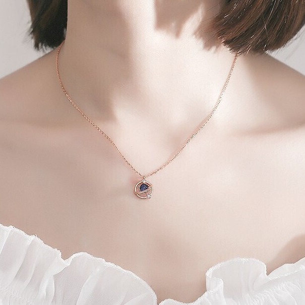 沉鱼落雁 星球吊坠情侣项链