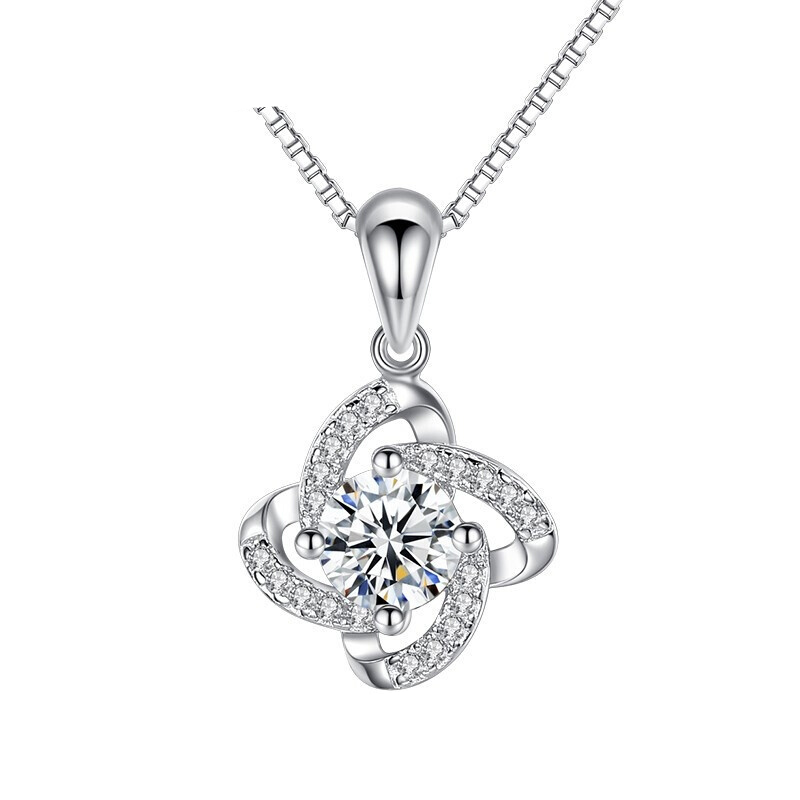 艾铂黛 四叶草银 项链