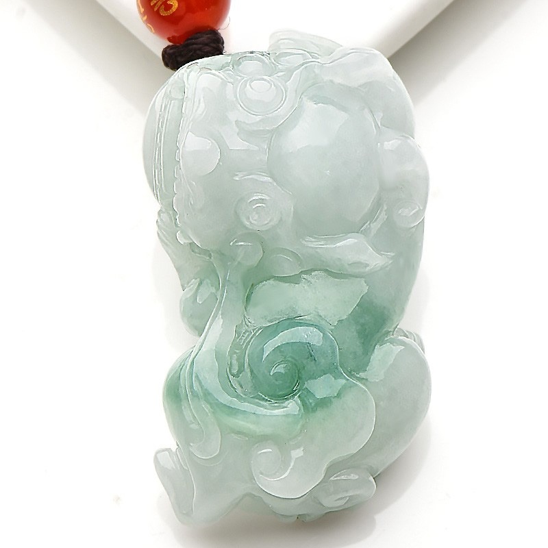 千载一玉 霸王貔貅 翡翠吊坠